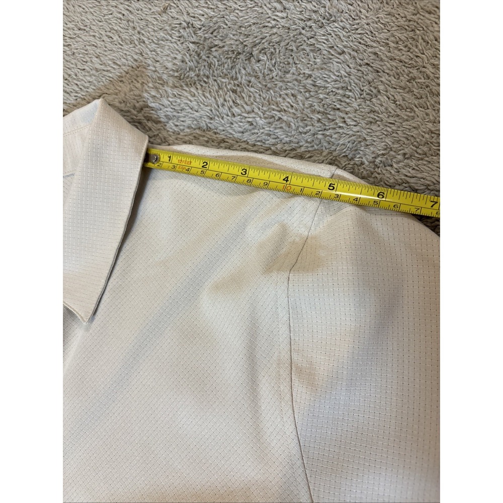Lululemon WovenAir Half Button Lightweight Pullover Men's Size Small Ivory Beige - Picture 4 of 10
